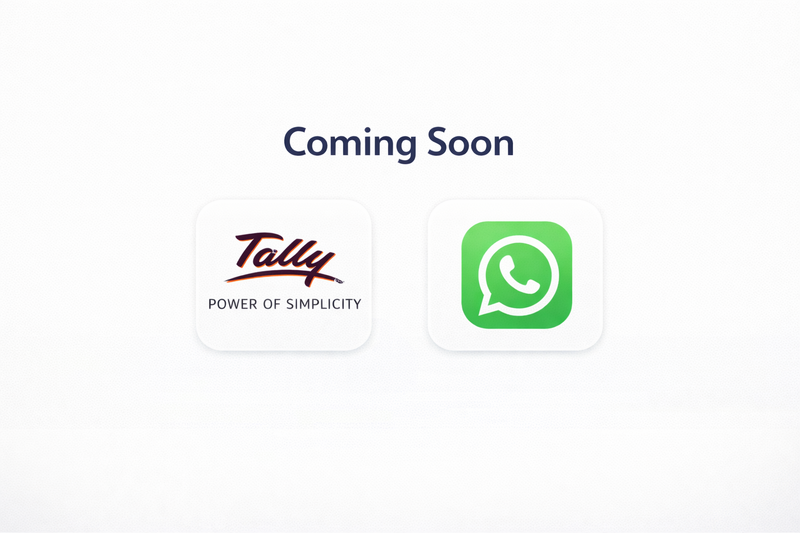 Coming Soon: Tally & WhatsApp Integration