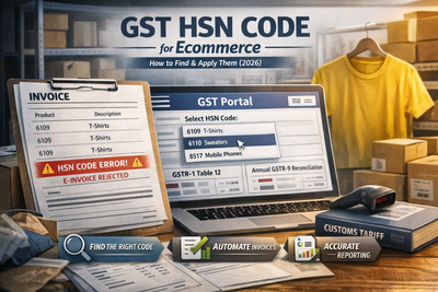 GST HSN Codes for Ecommerce: How to Find and Apply Them (2026)