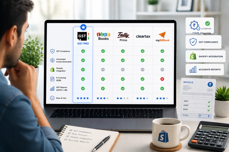 Best GST Billing Software for Shopify Sellers in India (2026)