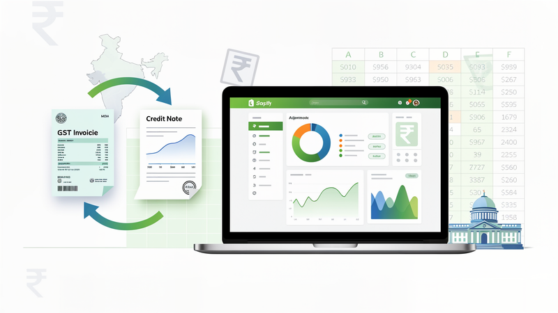 Shopify GST credit notes and refunds illustration